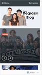 Mobile Screenshot of degrassiblog.com